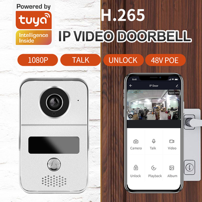 48V POE Wifi Video Doorbells Wireless Video Door Phone Tuya App Support